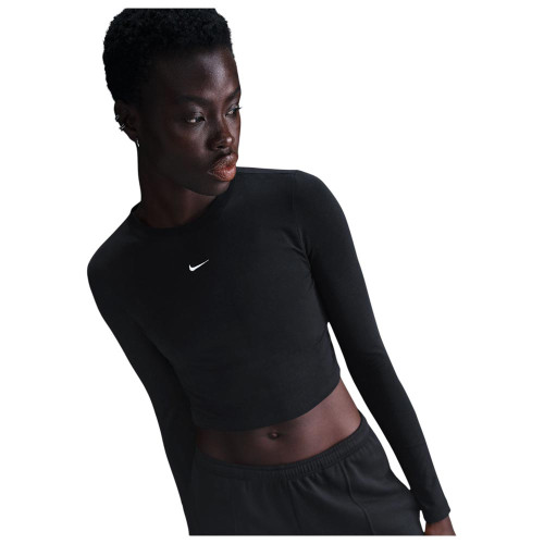 Nike Γυναικεία μακρυμάνικη μπλούζα Sportswear Chill Knit Longsleeve Cropped Top